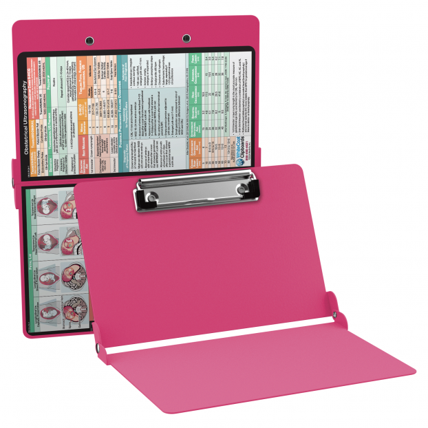 WhiteCoat Clipboard® - Pink OB Ultrasonography Edition